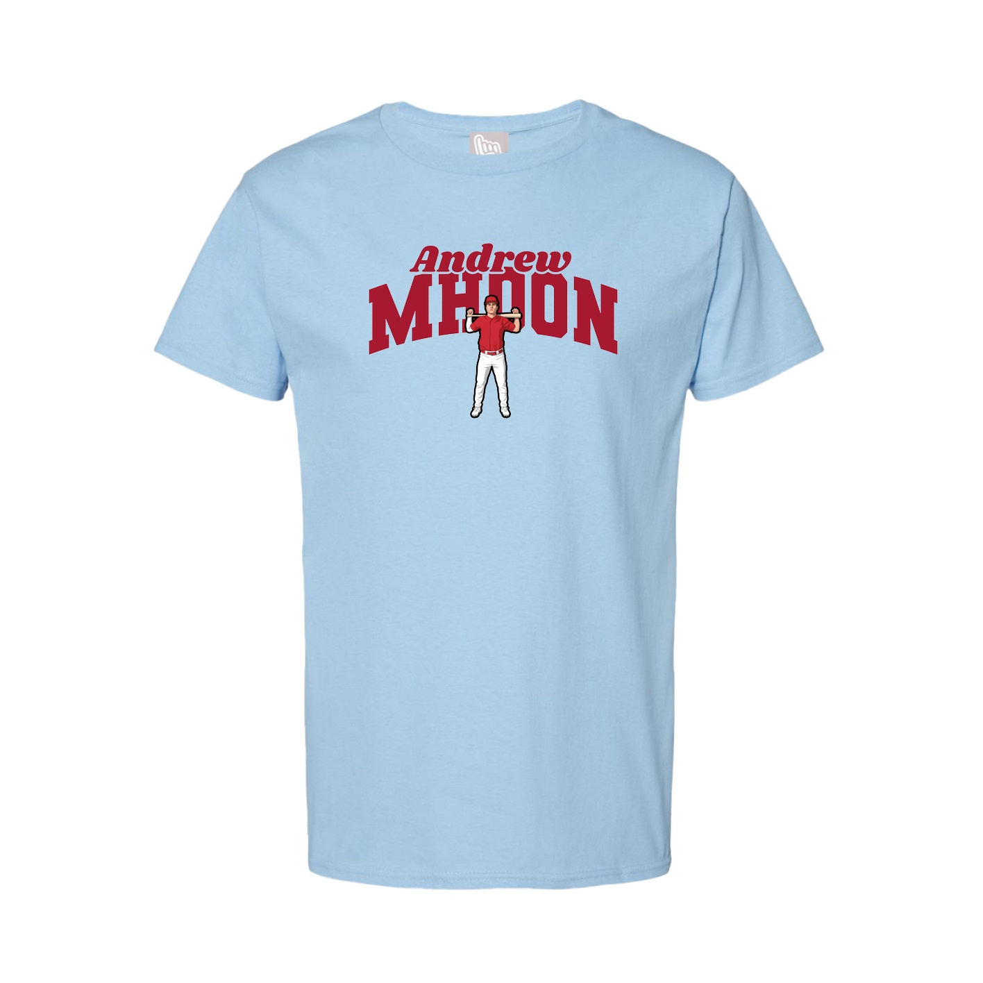 Youth Tee — Signature Arch in Light Blue
