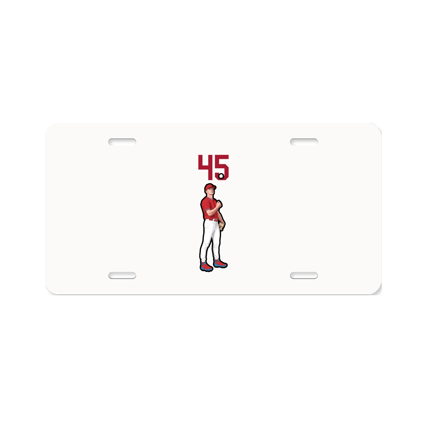 License Plate — Number Top in Classic