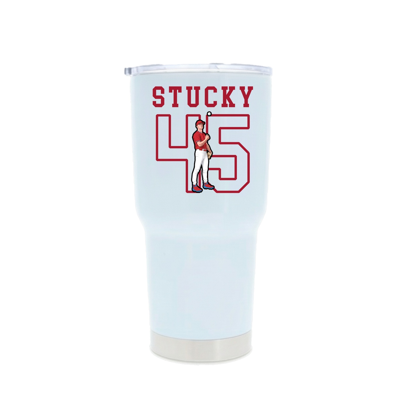 30oz Stainless Steel Tumbler — Shirsey in White