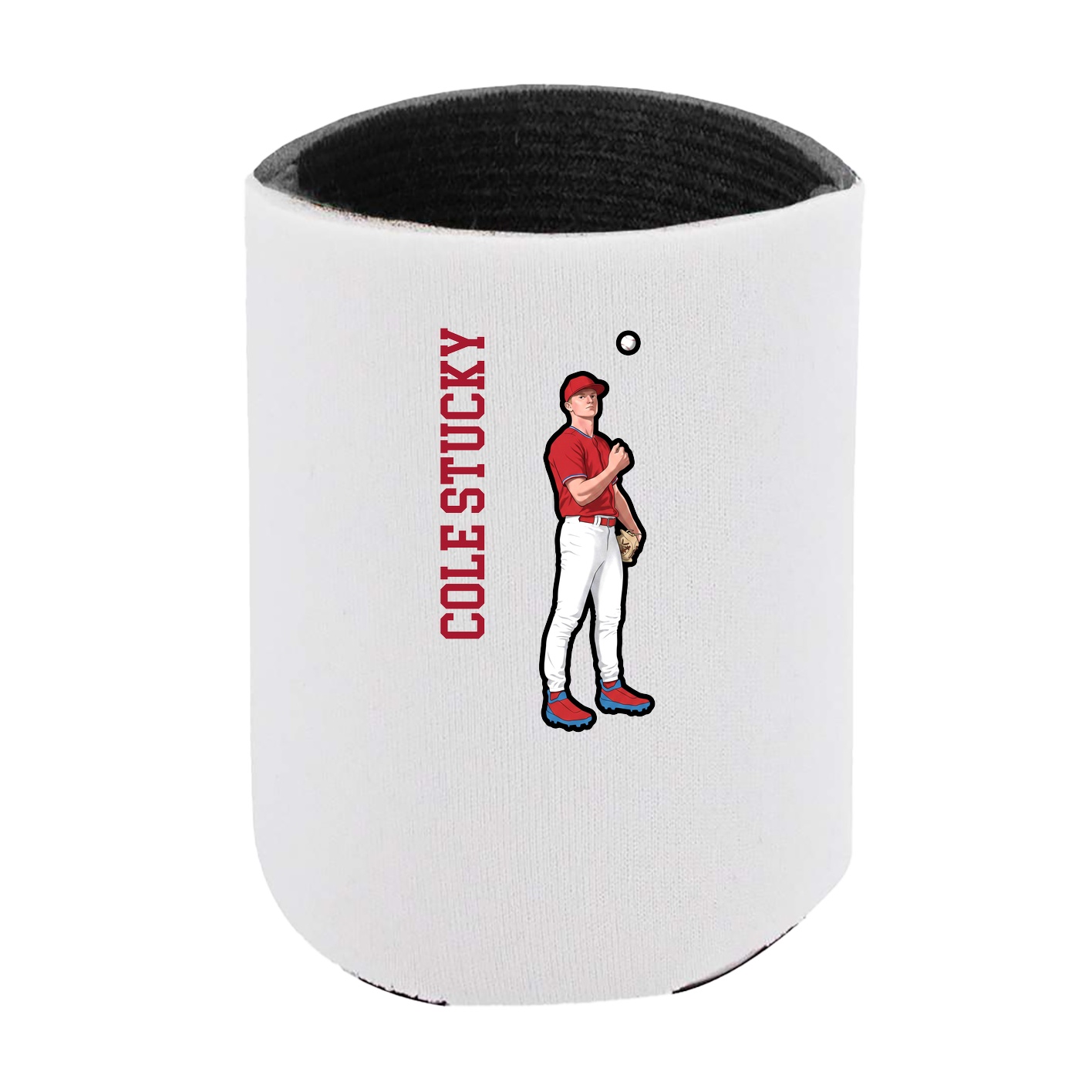 Can Holder — Name Vertical in White