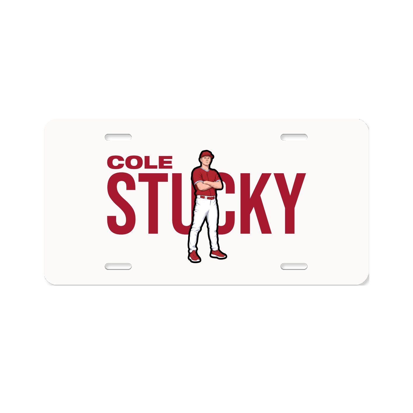 License Plate — Player Name in Classic