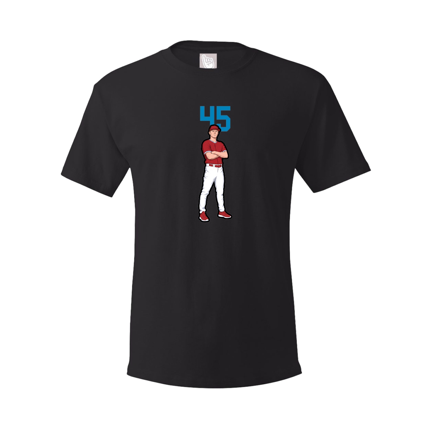 Youth Tee — Number Top in Black