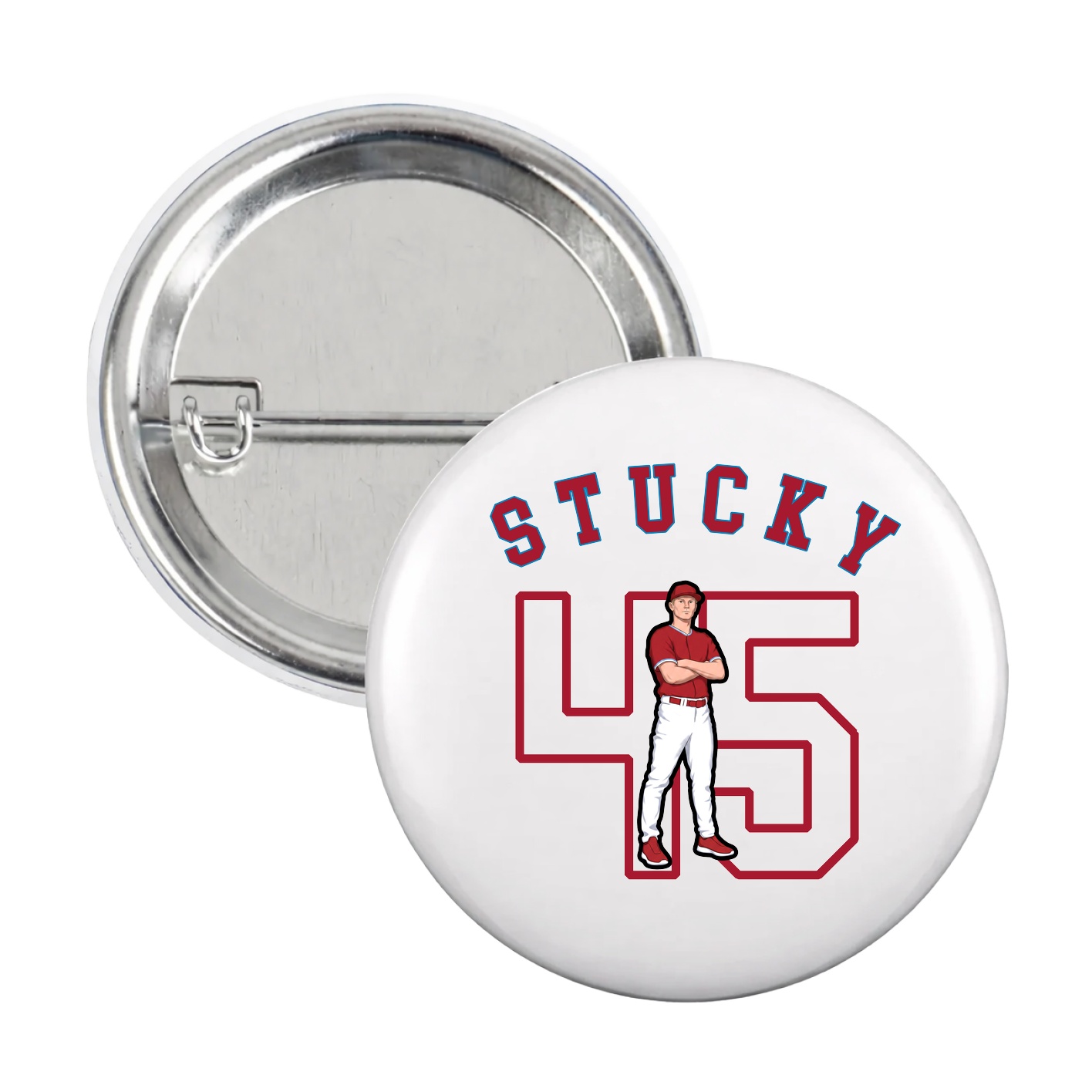 Game Day Button — Shirsey Arch in White