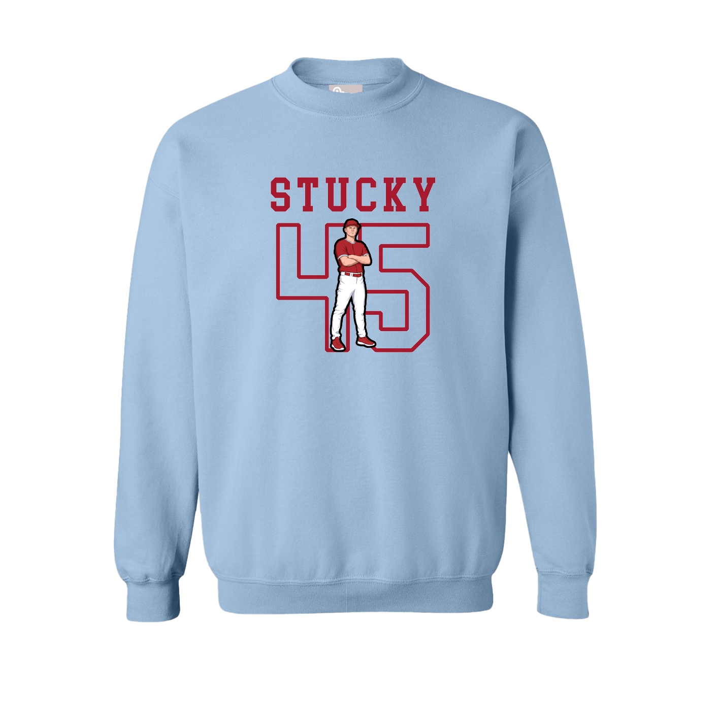 Fleece Crew — Shirsey in Light Blue