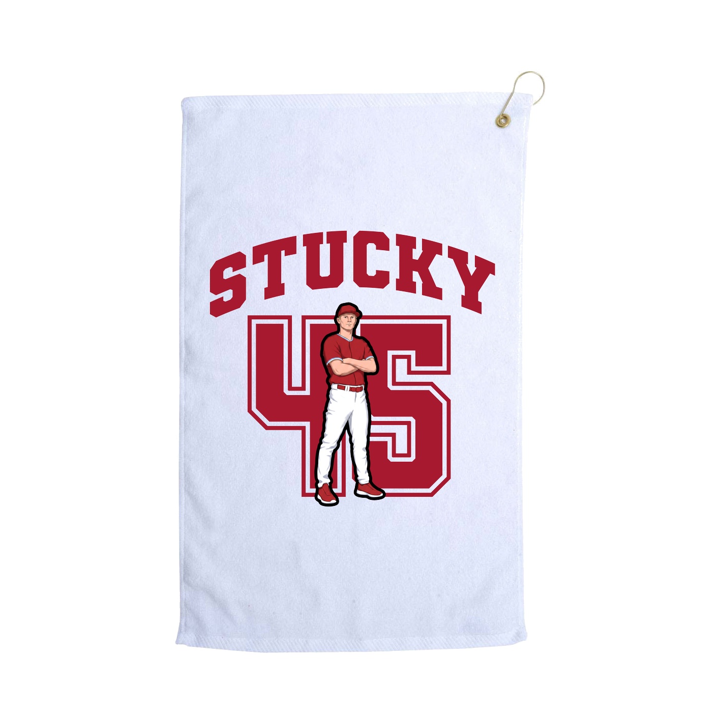 Golf Towel — Number in White