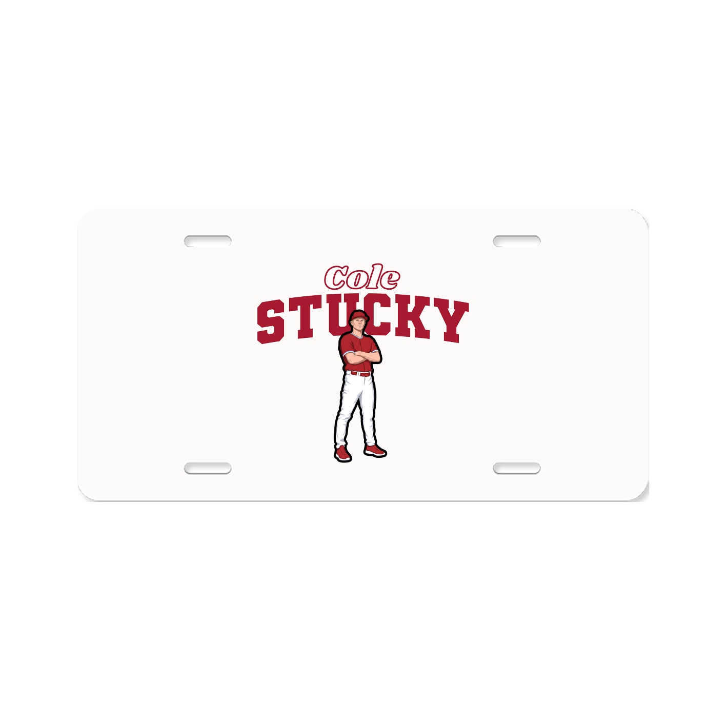 License Plate — Name Arch in Classic