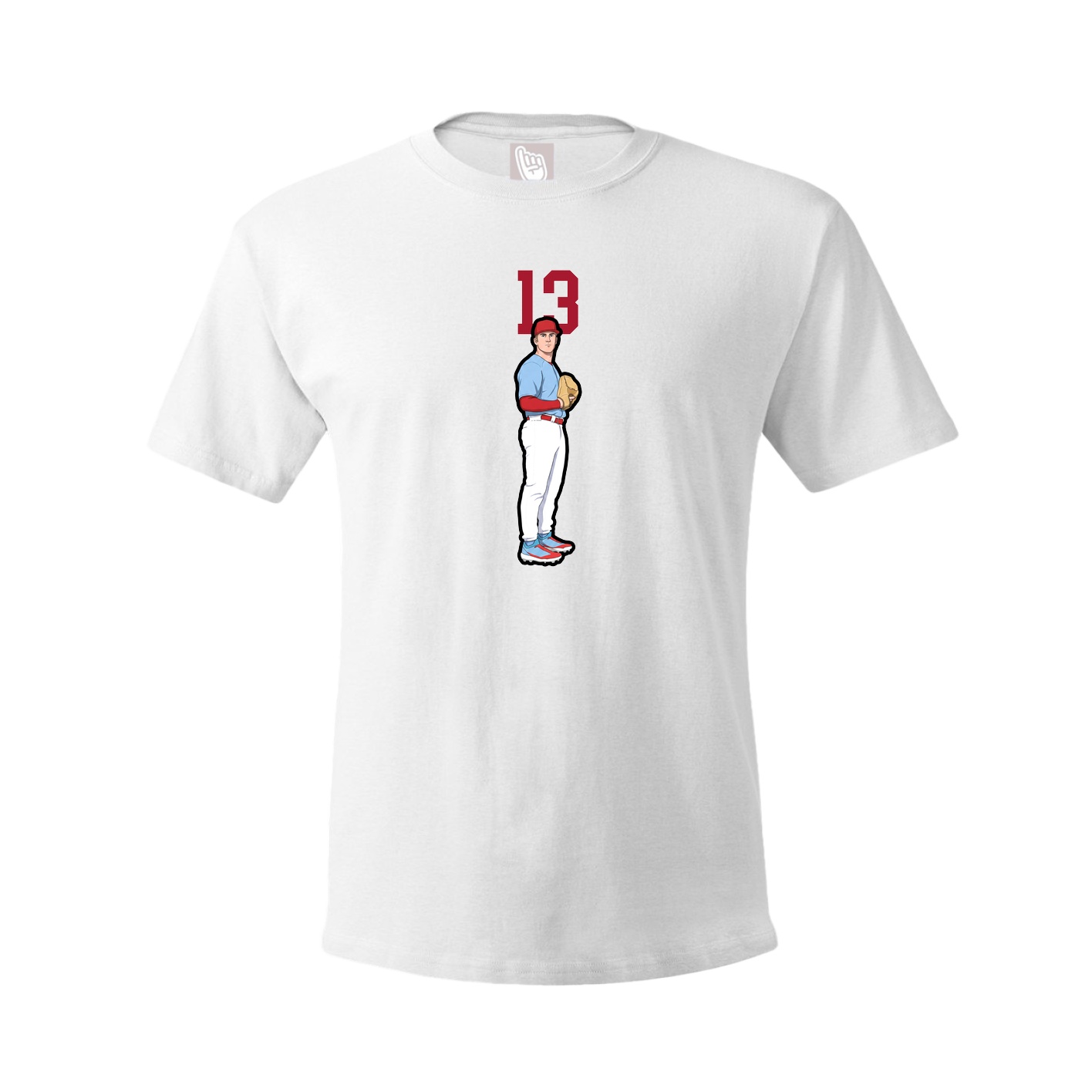 Tee — Number Top in White