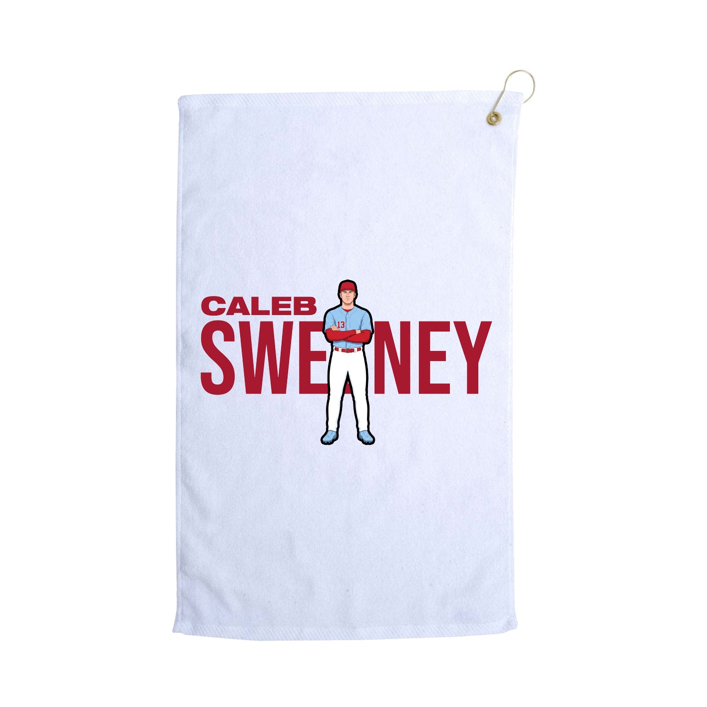 Golf Towel — Player Name in White