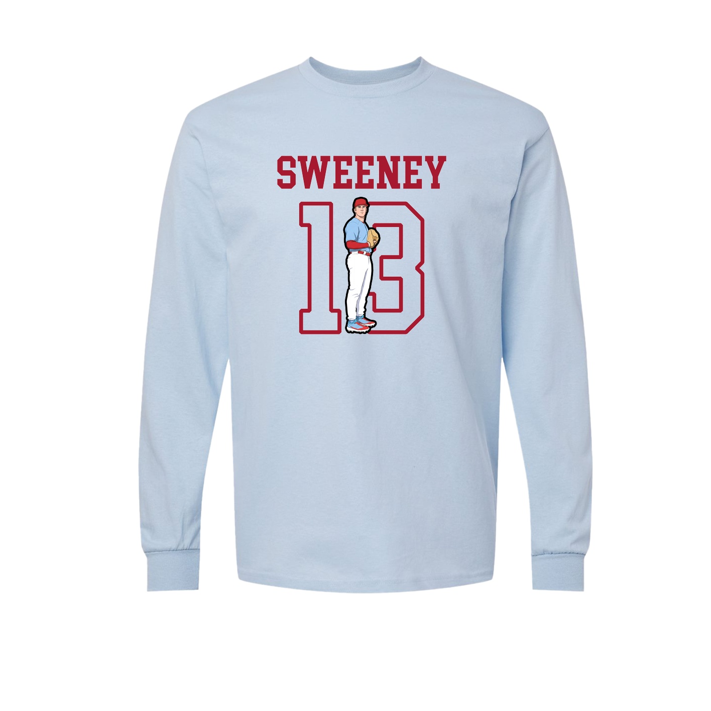 Long Sleeve Tee — Shirsey in Light Blue