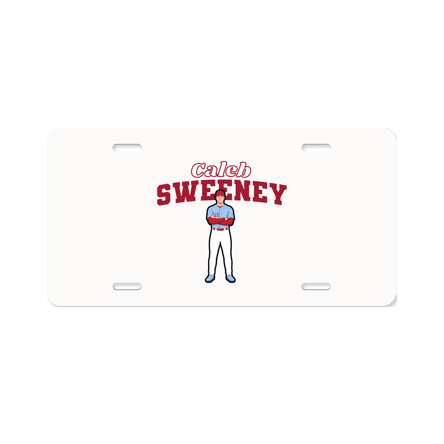 License Plate — Name Arch in Classic
