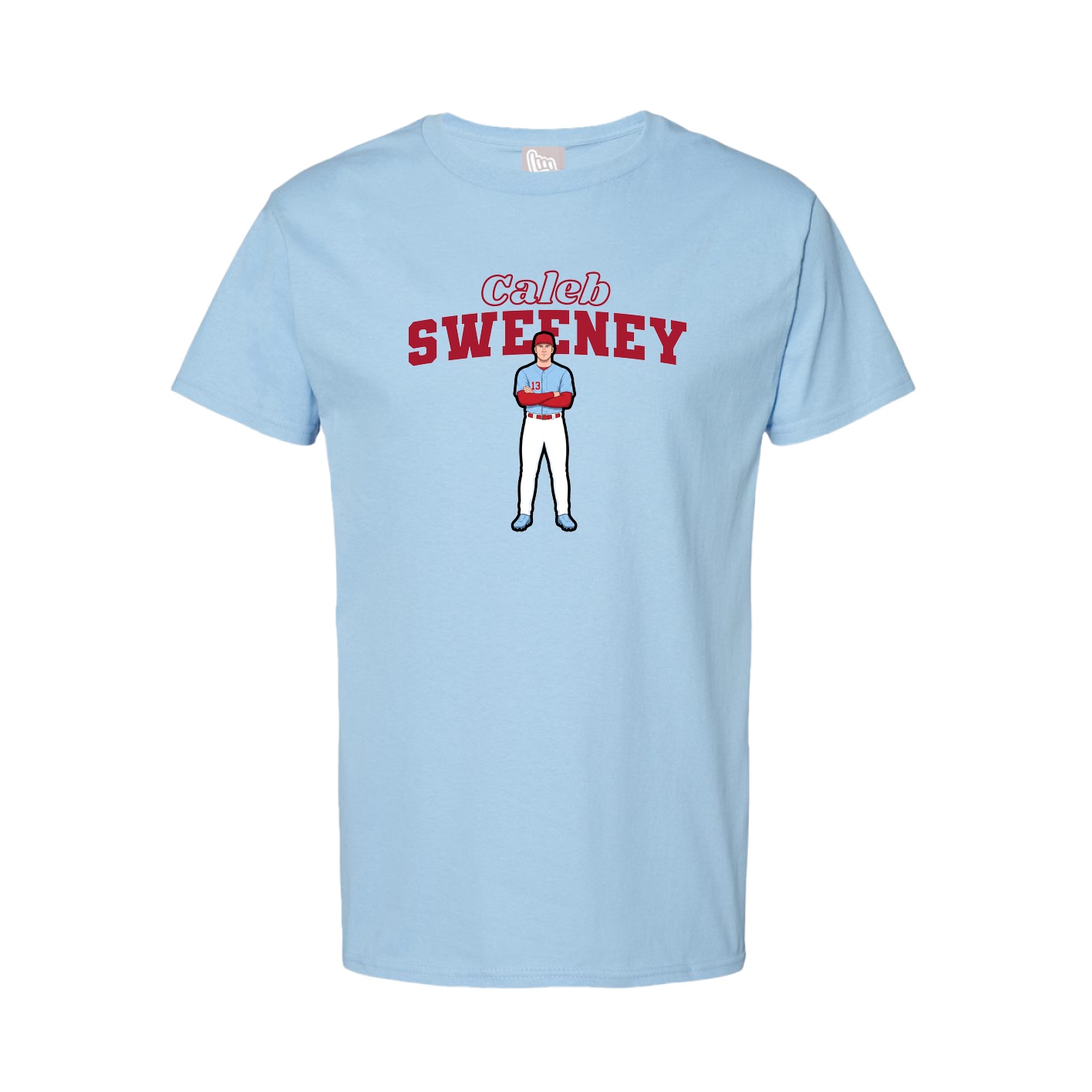 Tee — Name Arch in Light Blue