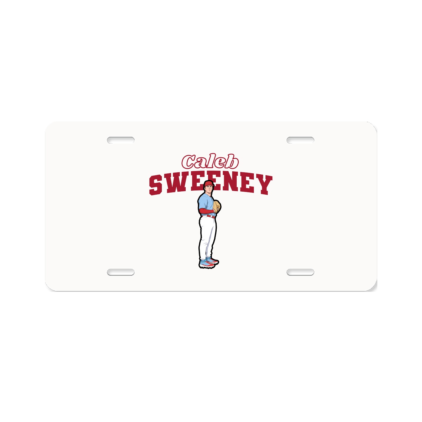 License Plate — Name Arch in Classic