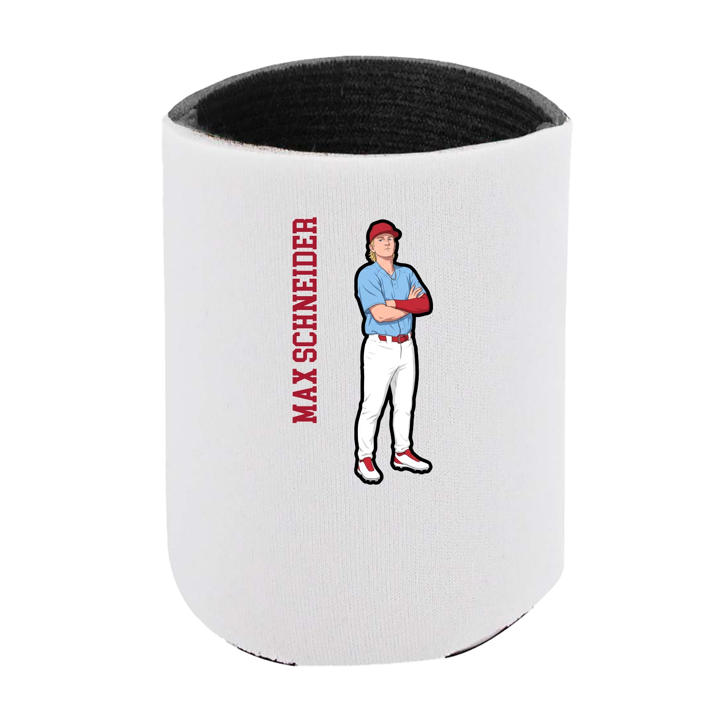 Can Holder — Name Vertical in White