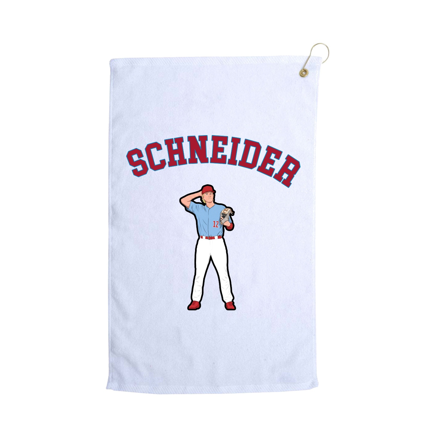 Golf Towel — Shirsey Arch in White