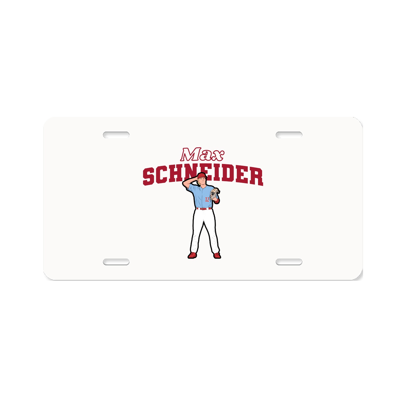 License Plate — Name Arch in Classic