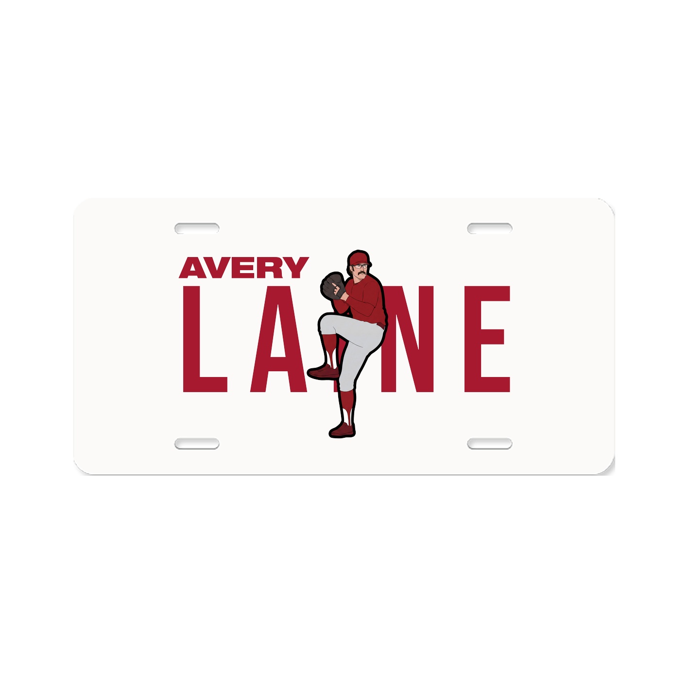 License Plate — Player Name in Classic