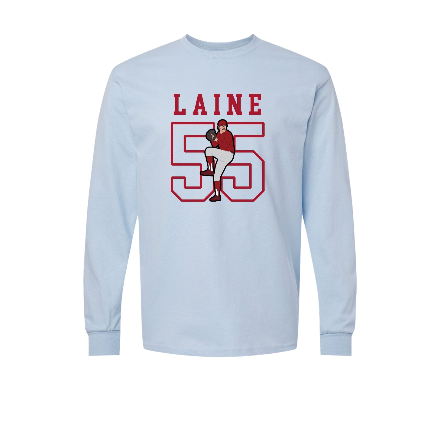 Long Sleeve Tee — Shirsey in Light Blue