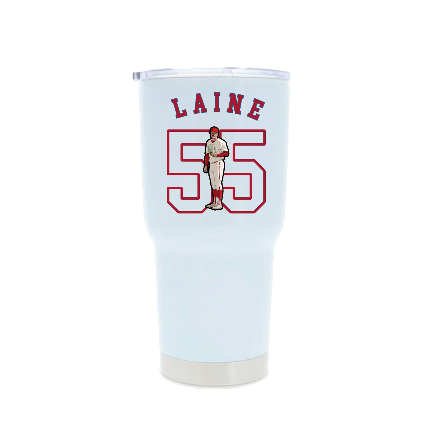 30oz Stainless Steel Tumbler — Shirsey Arch in White