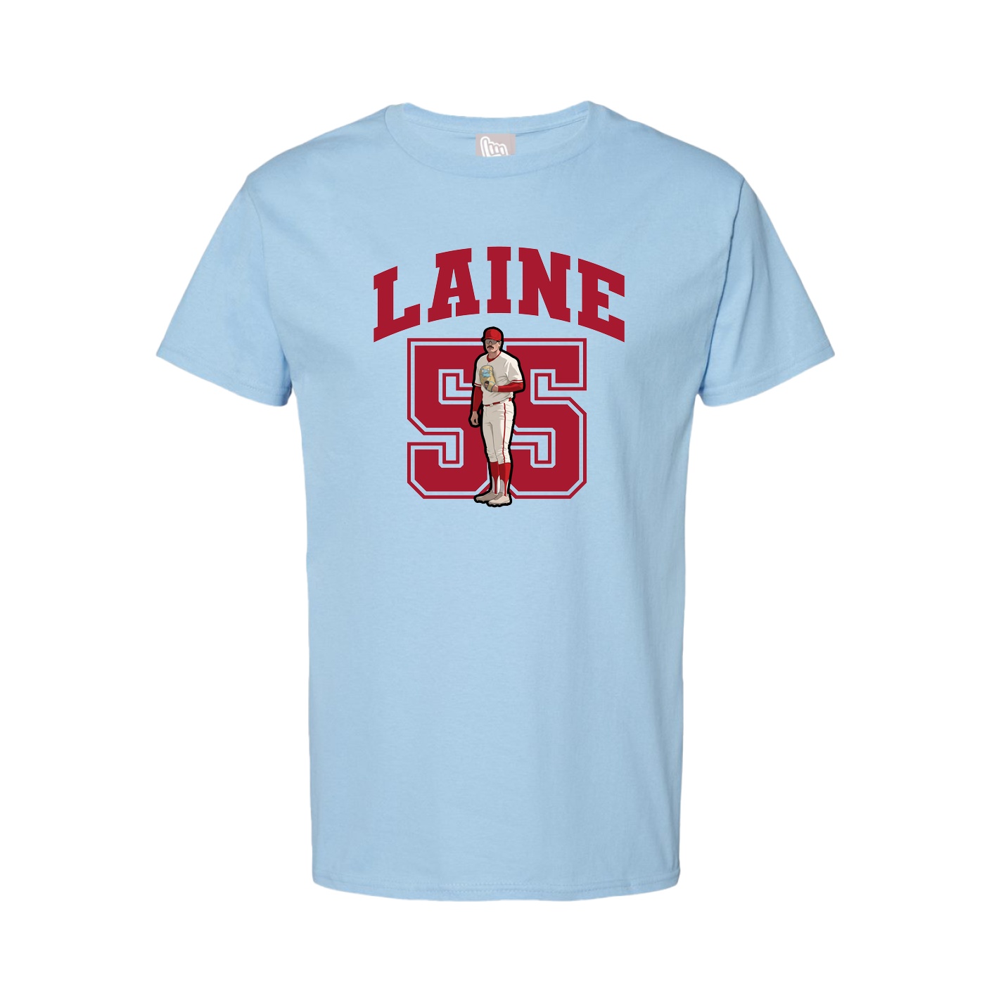 Tee — Number in Light Blue