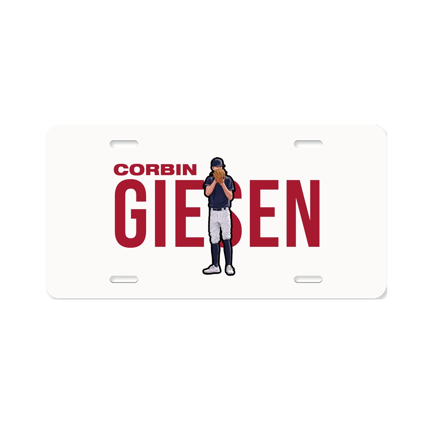 License Plate — Player Name in Classic