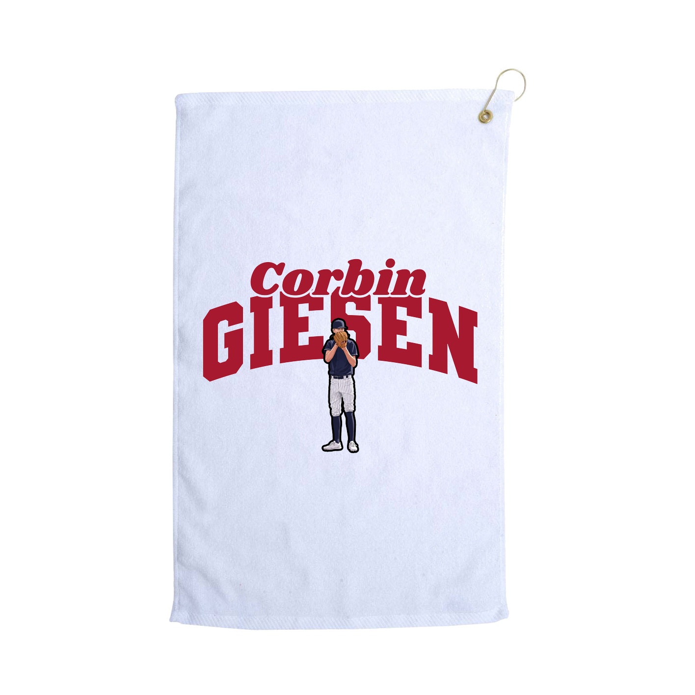 Golf Towel — Signature Arch in White