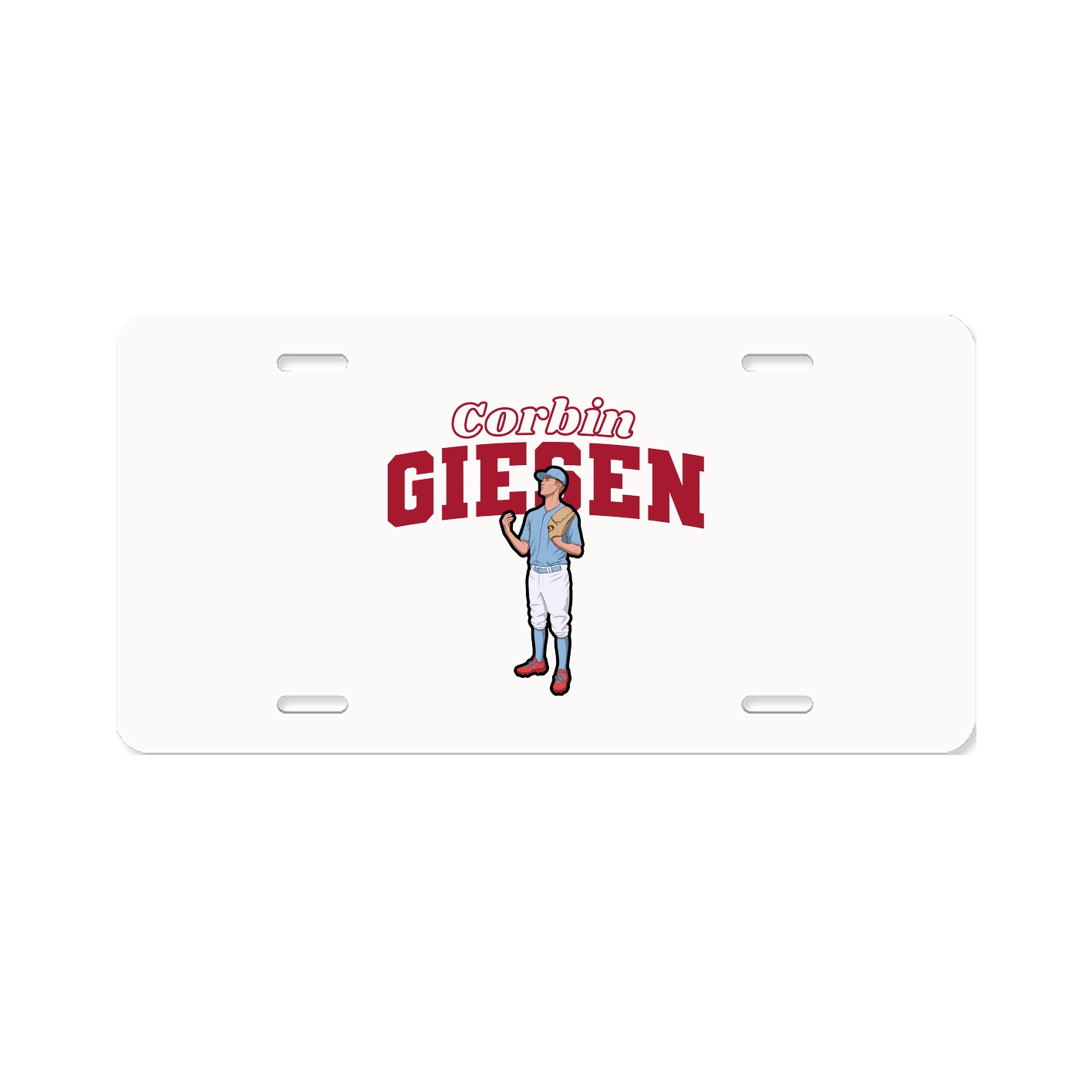 License Plate — Name Arch in Classic