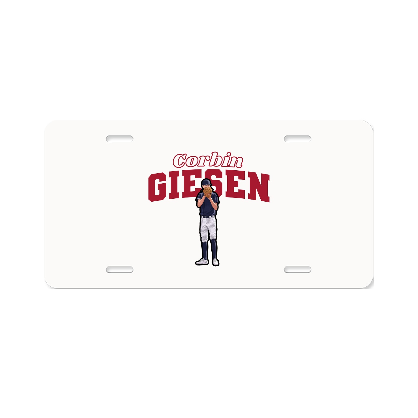 License Plate — Name Arch in Classic
