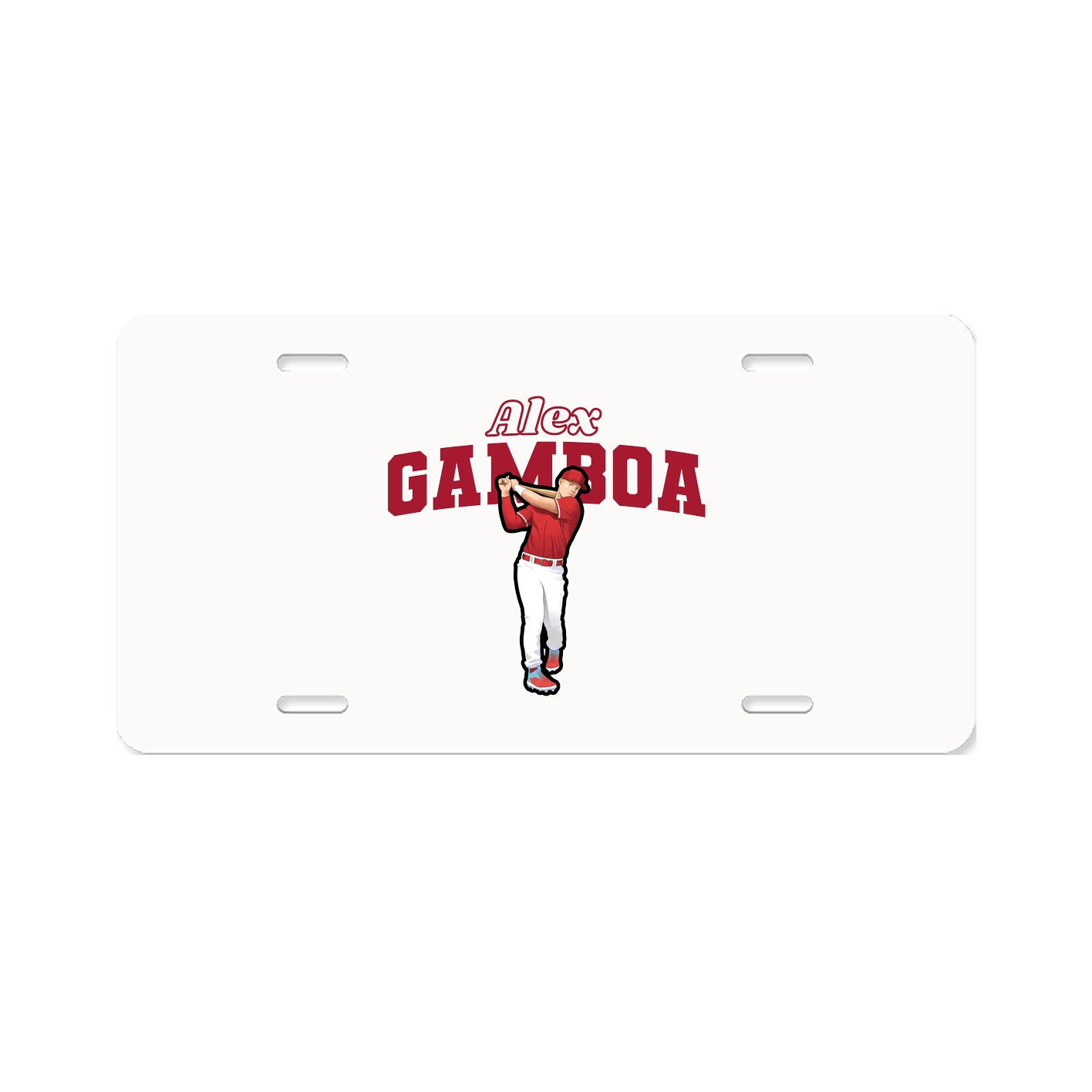 License Plate — Name Arch in Classic