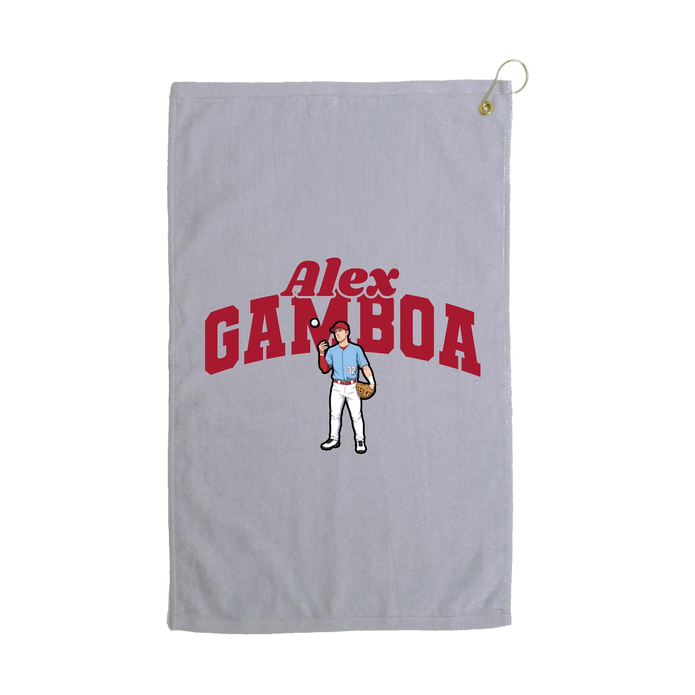 Golf Towel — Signature Arch in Grey