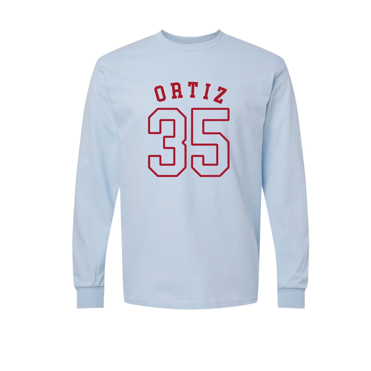 Long Sleeve Tee — Shirsey Arch in Light Blue