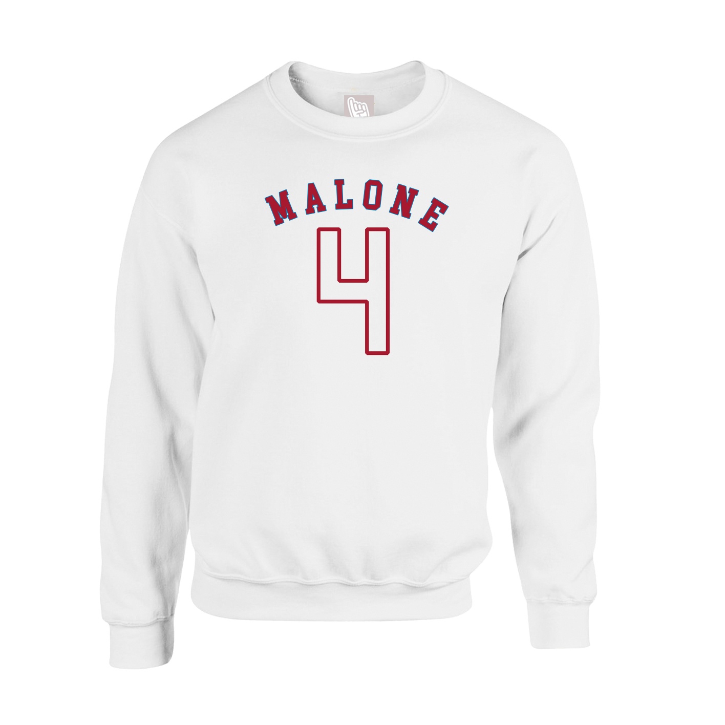 Fleece Crew — Shirsey Arch in White