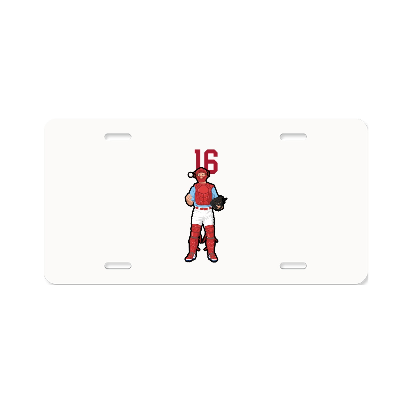 License Plate — Number Top in Classic