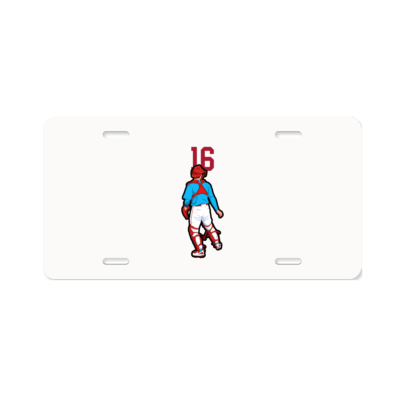 License Plate — Number Top in Classic