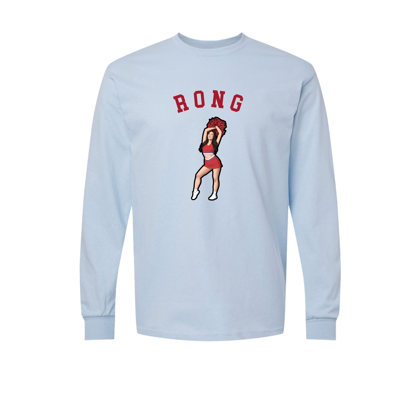Long Sleeve Tee — Shirsey Arch in Light Blue