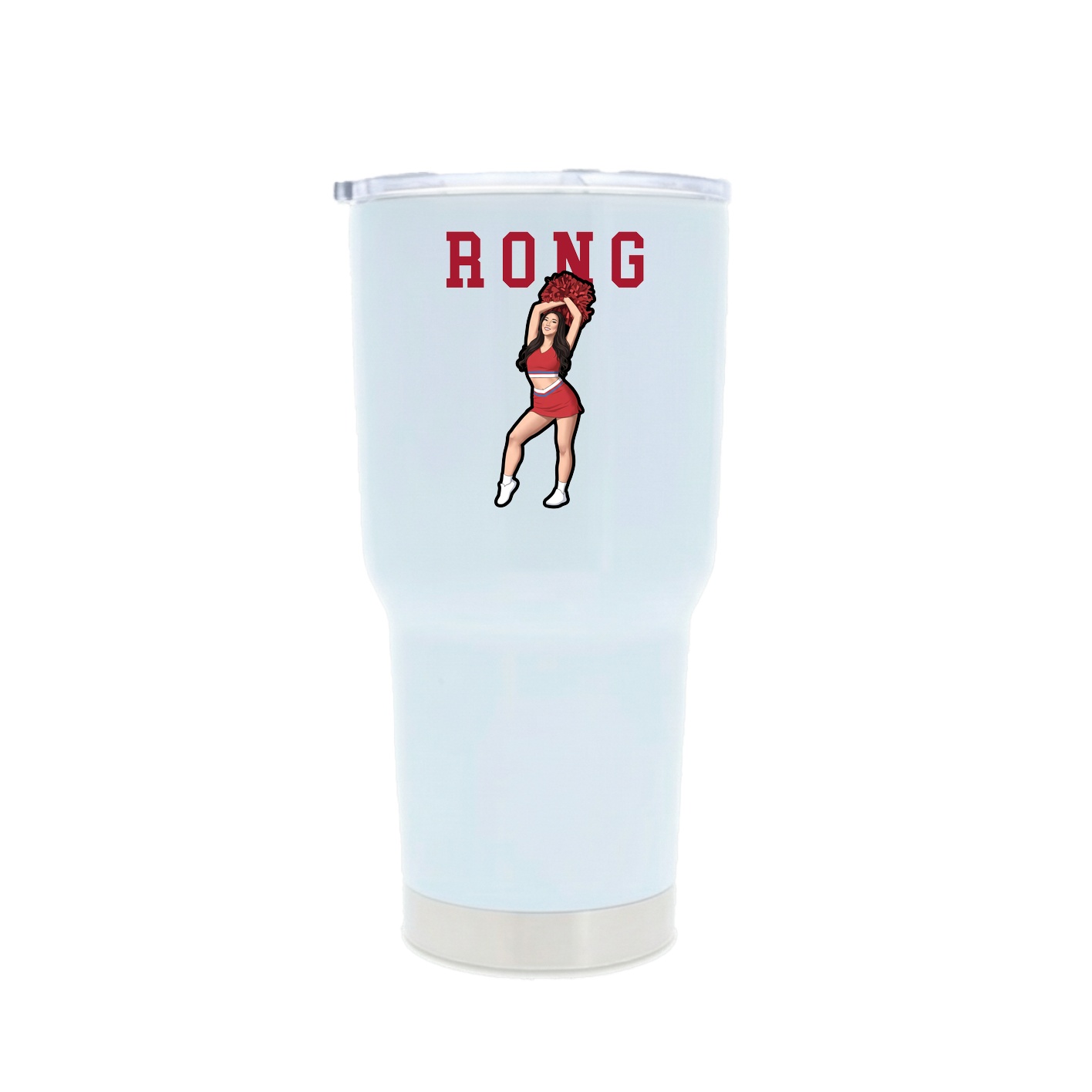 30oz Stainless Steel Tumbler — Shirsey in White