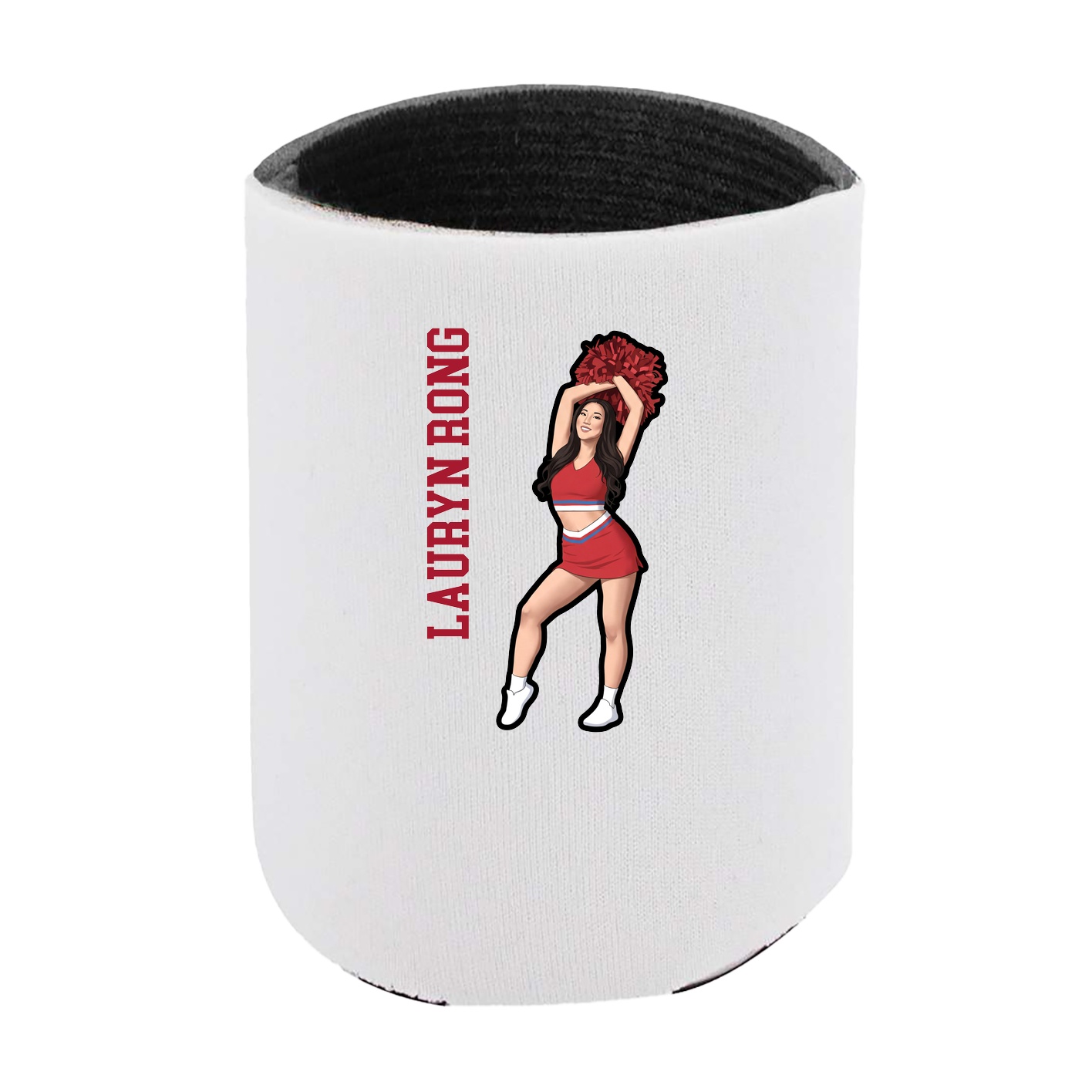 Can Holder — Name Vertical in White