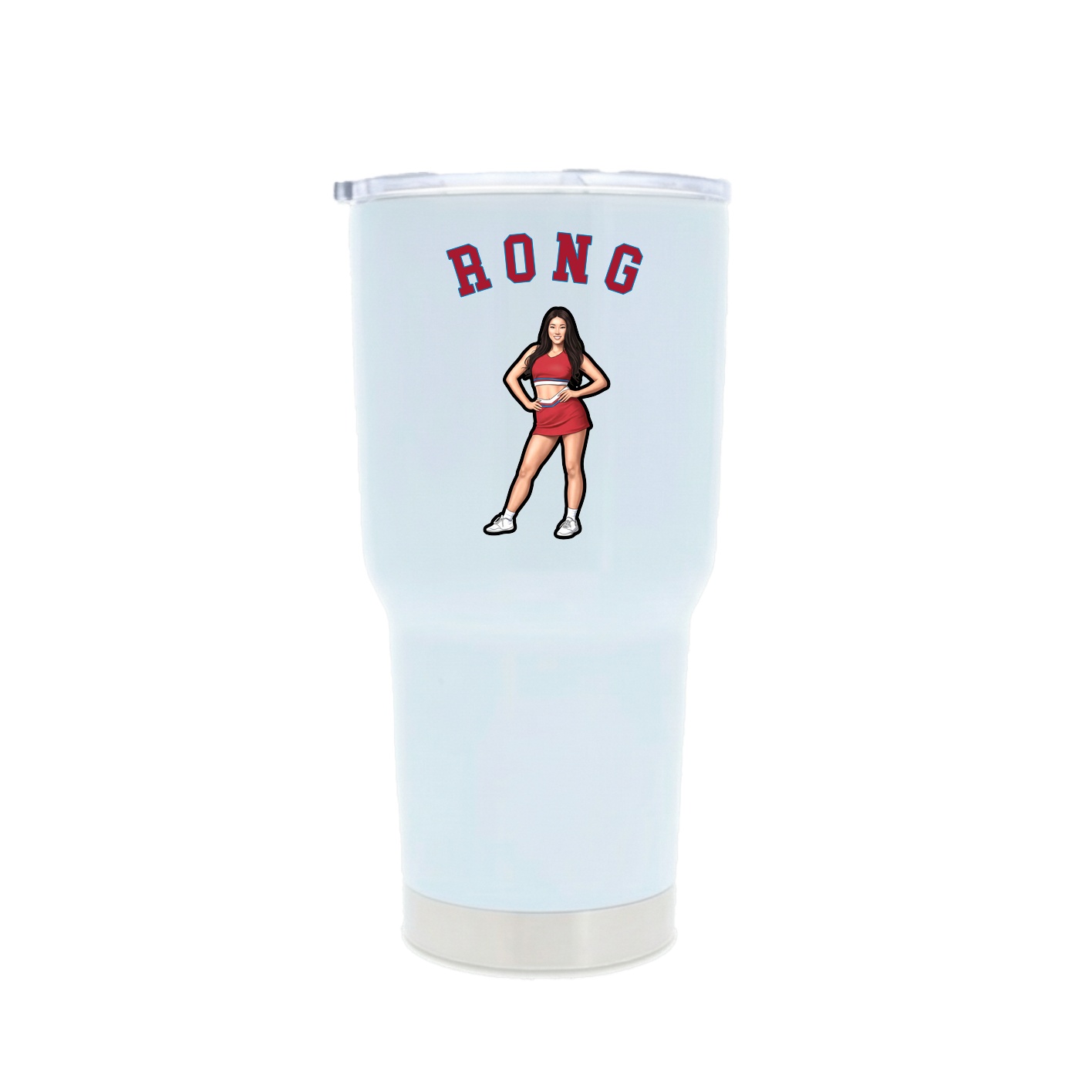 30oz Stainless Steel Tumbler — Shirsey Arch in White