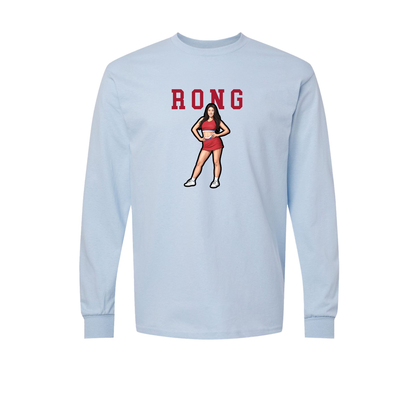 Long Sleeve Tee — Shirsey in Light Blue