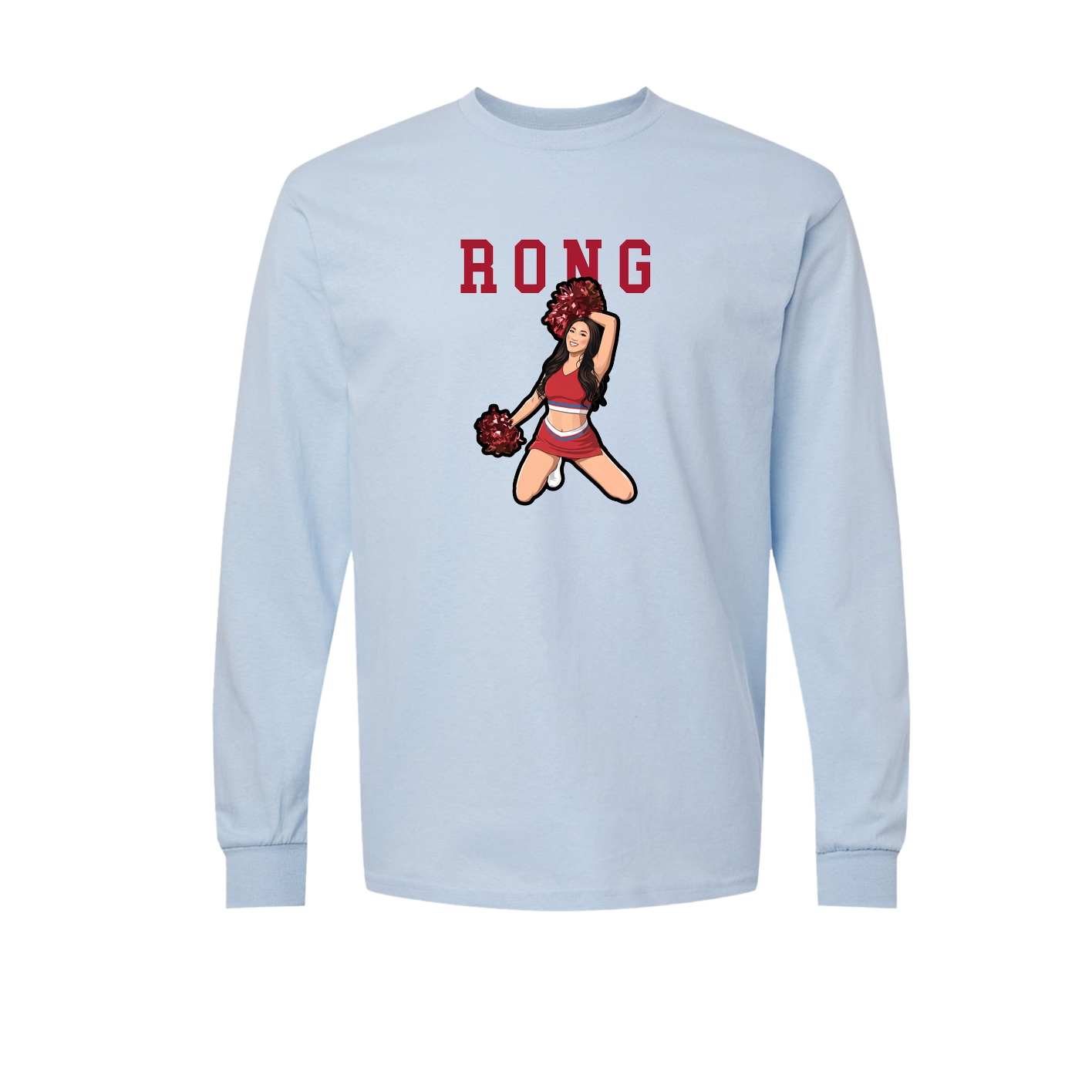 Long Sleeve Tee — Shirsey in Light Blue