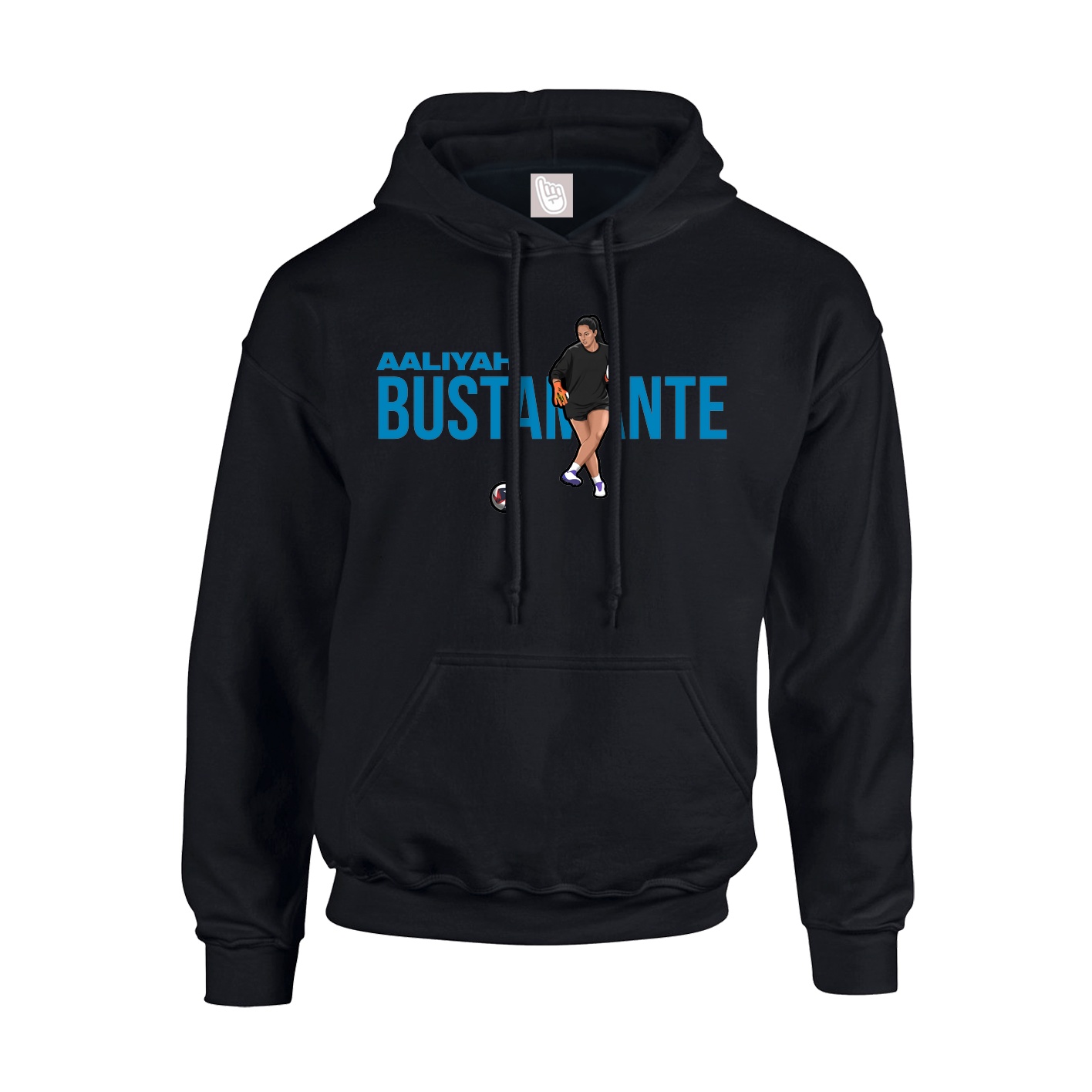 Youth Hoodie — Player Name in Black