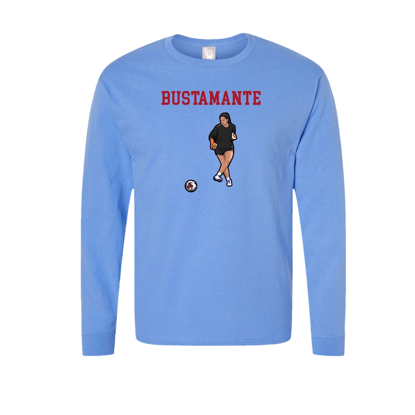 Long Sleeve Tee — Shirsey in Powder Blue