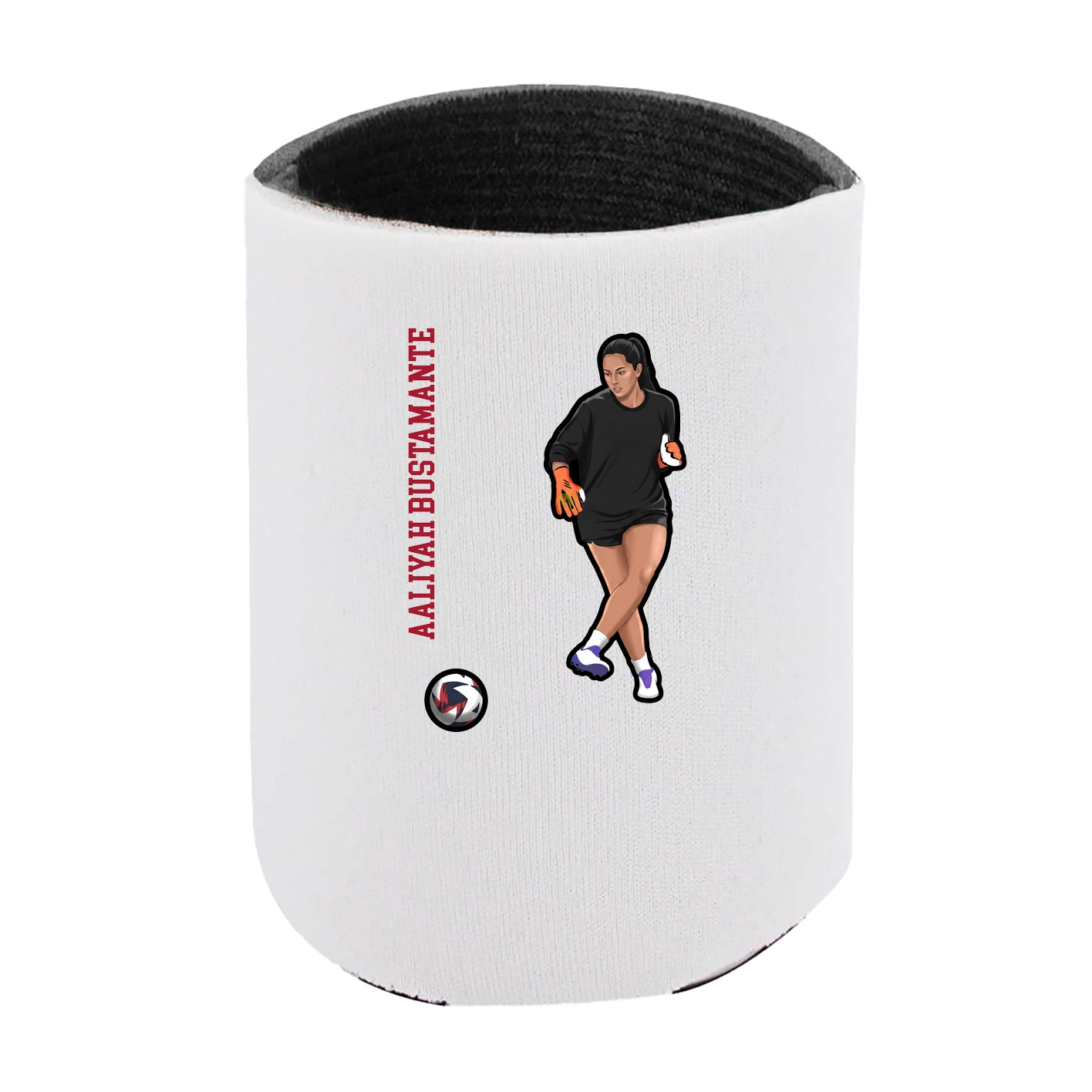 Can Holder — Name Vertical in White