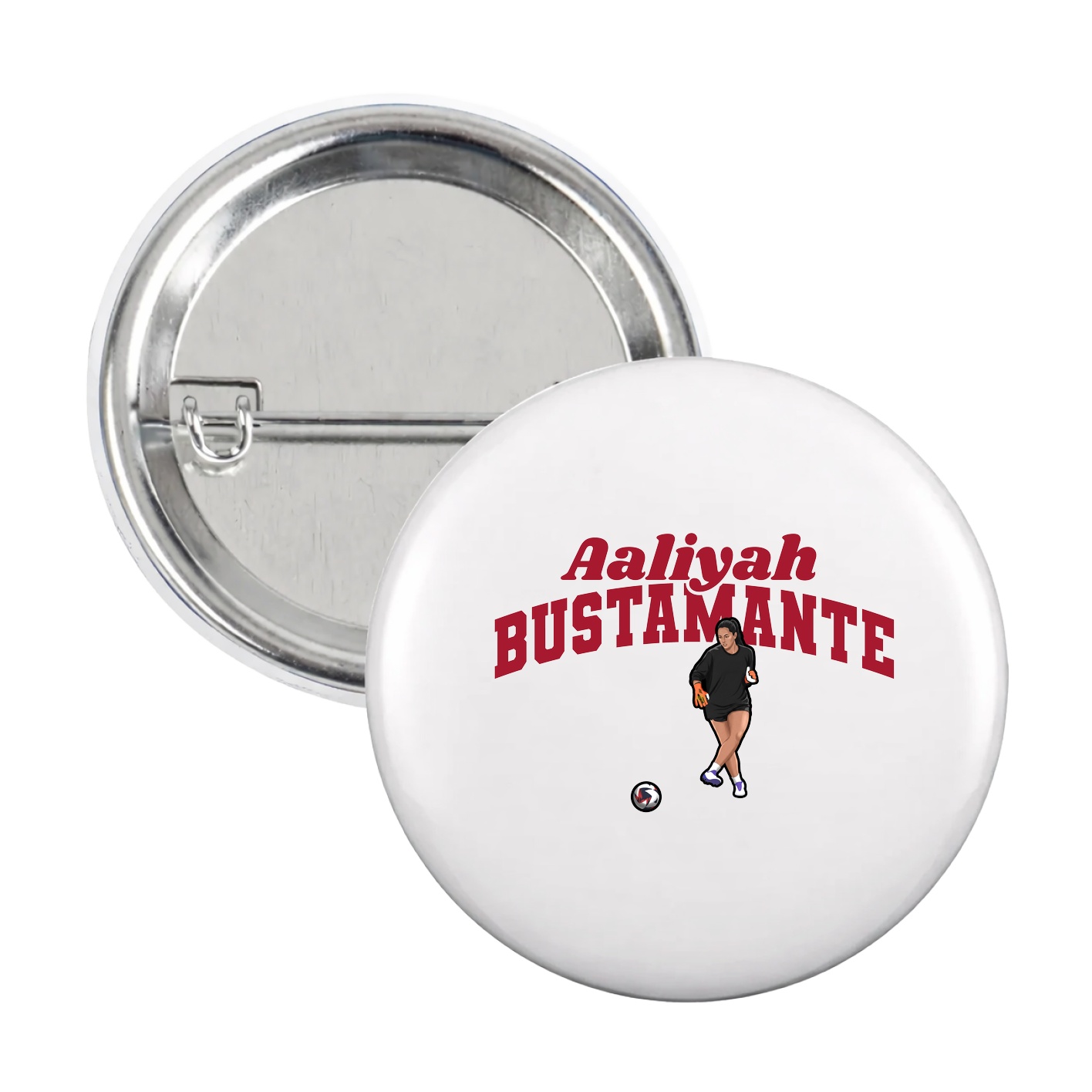 Game Day Button — Signature Arch in White