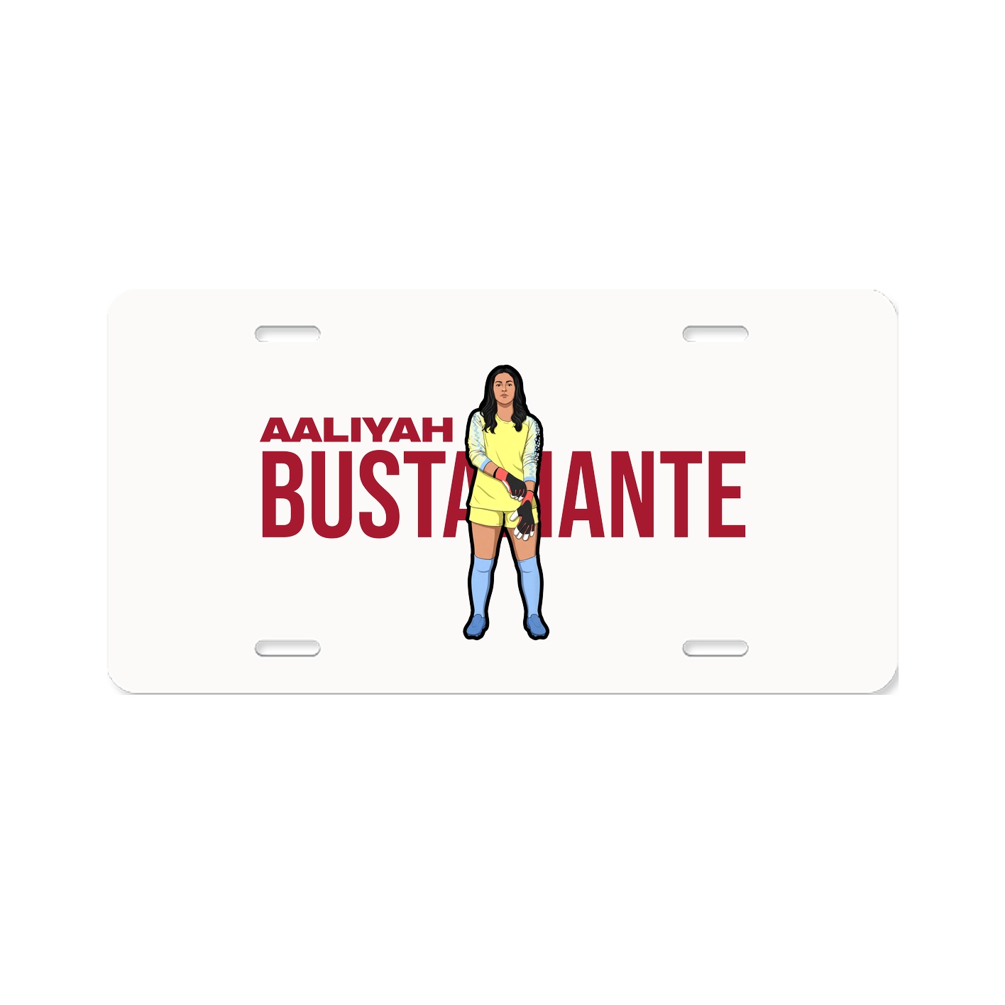 License Plate — Player Name in Classic
