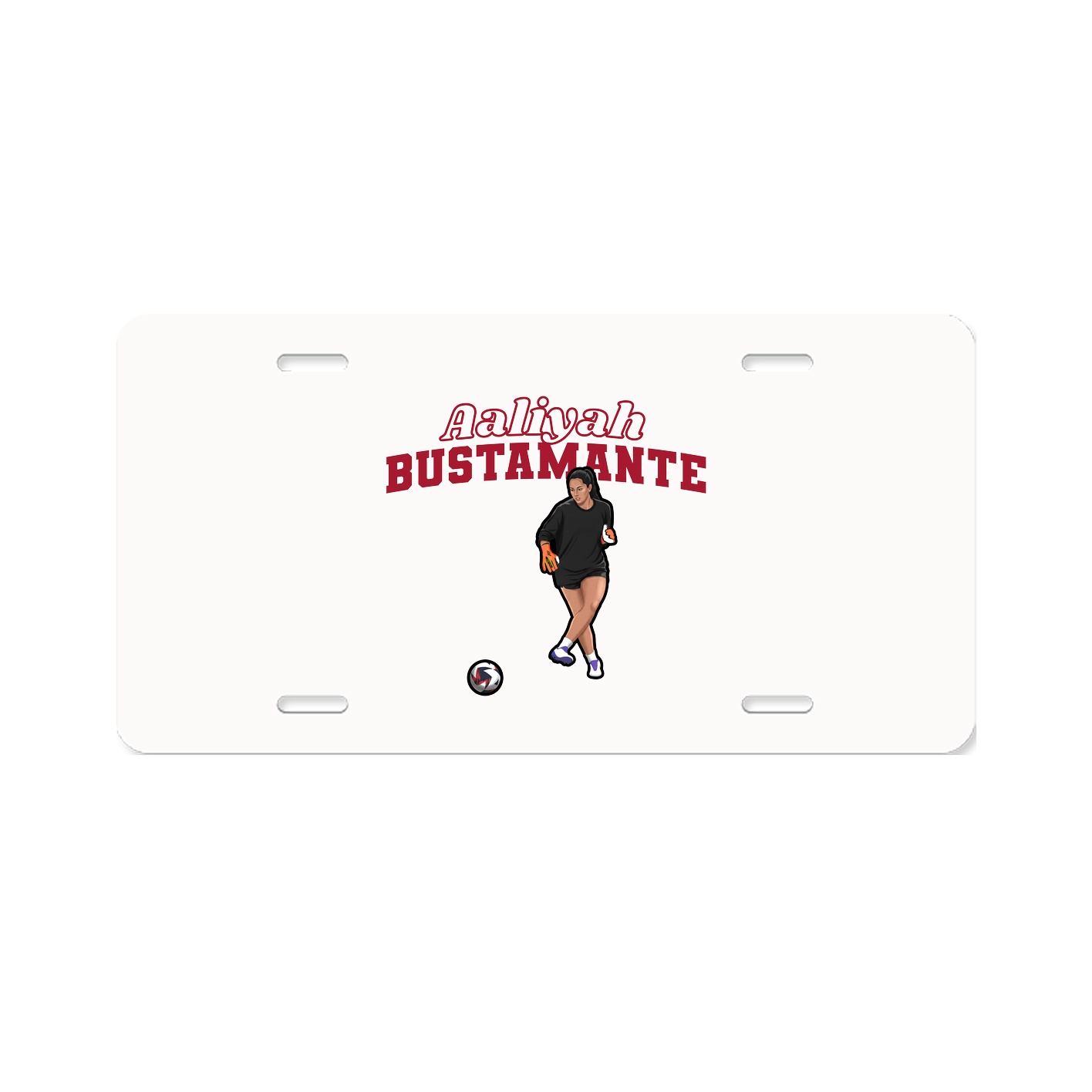 License Plate — Name Arch in Classic