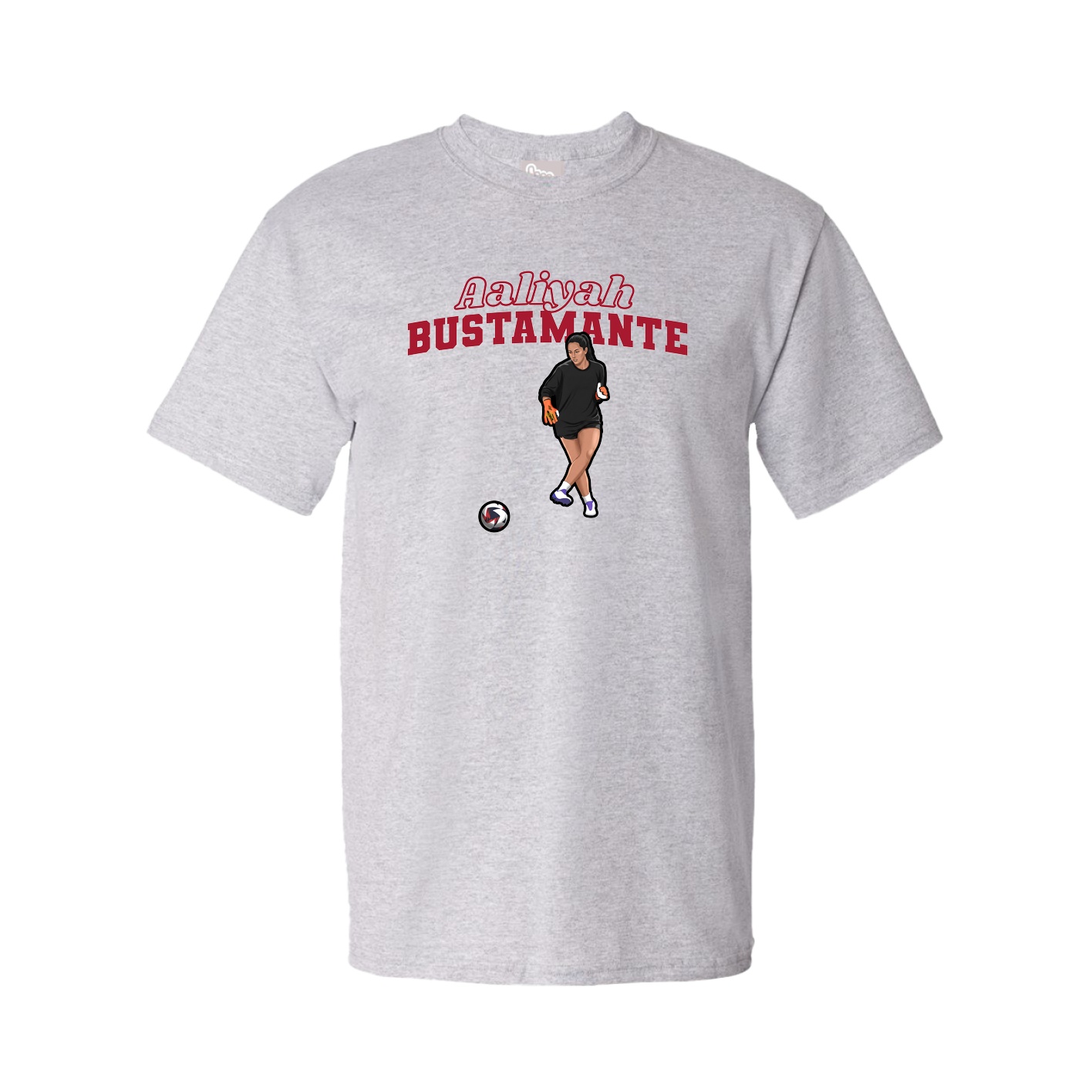 Youth Tee — Name Arch in Grey