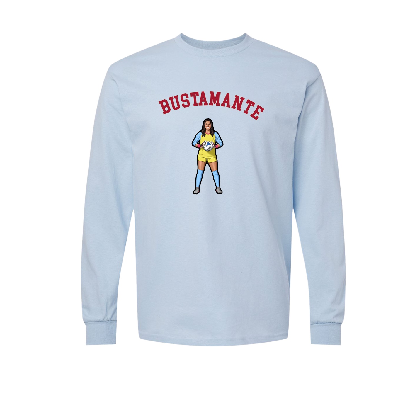 Long Sleeve Tee — Shirsey Arch in Light Blue