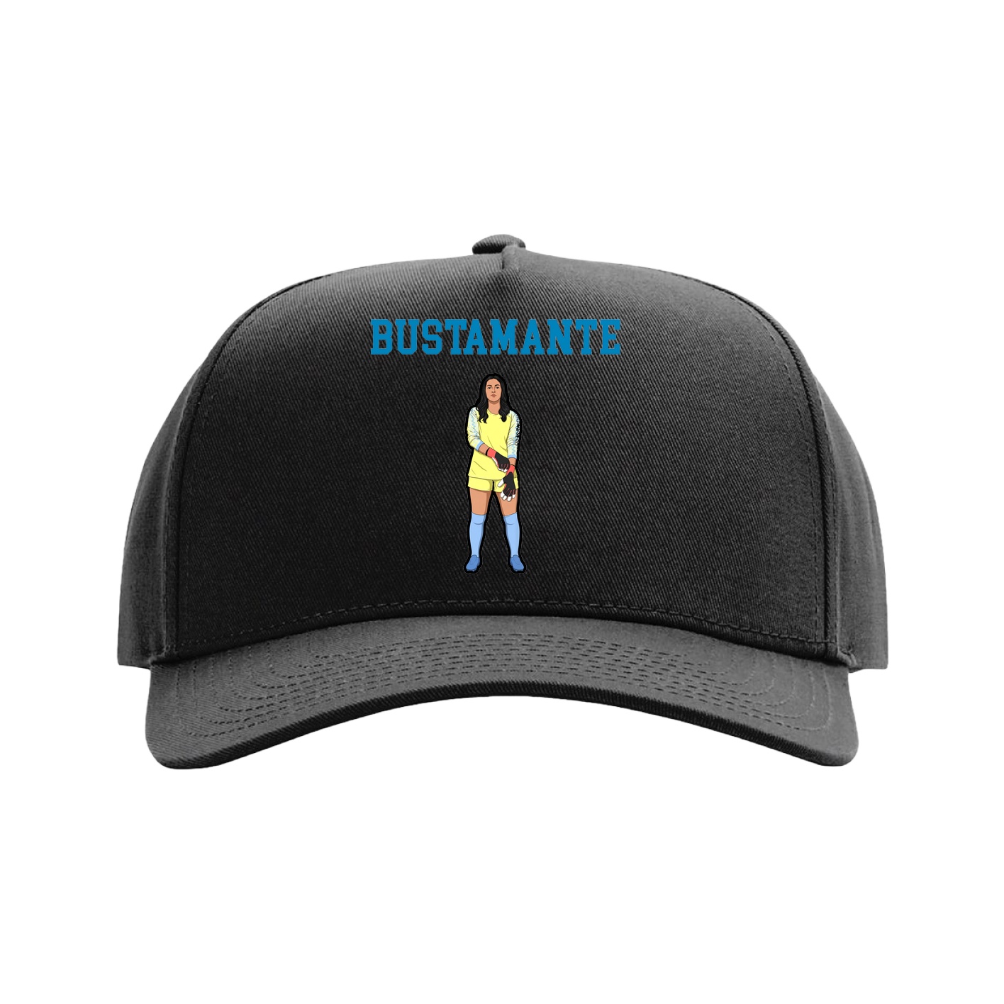 Full Fabric Five-Panel Champ Cap — Shirsey in Black