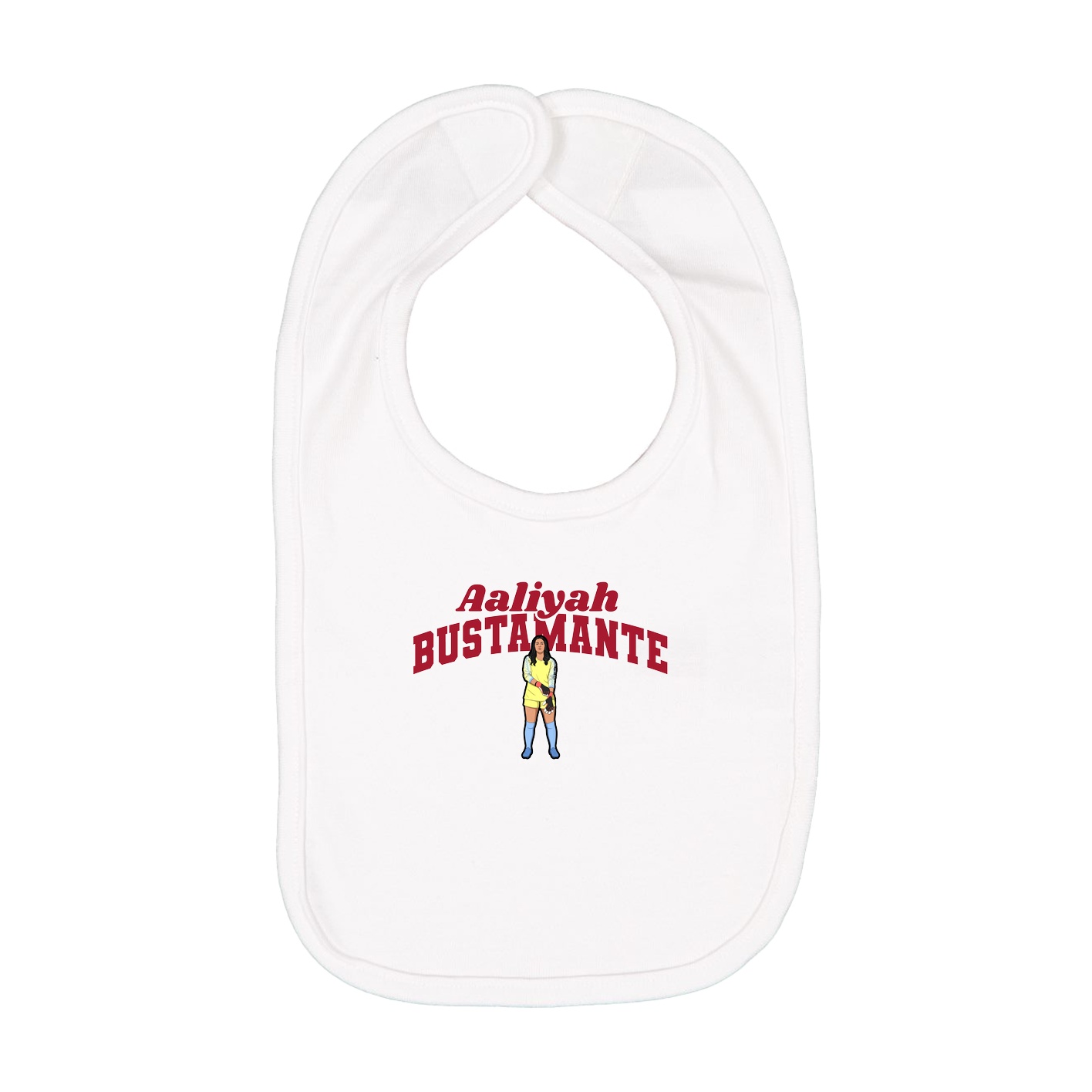 Infant Bib — Signature Arch in White