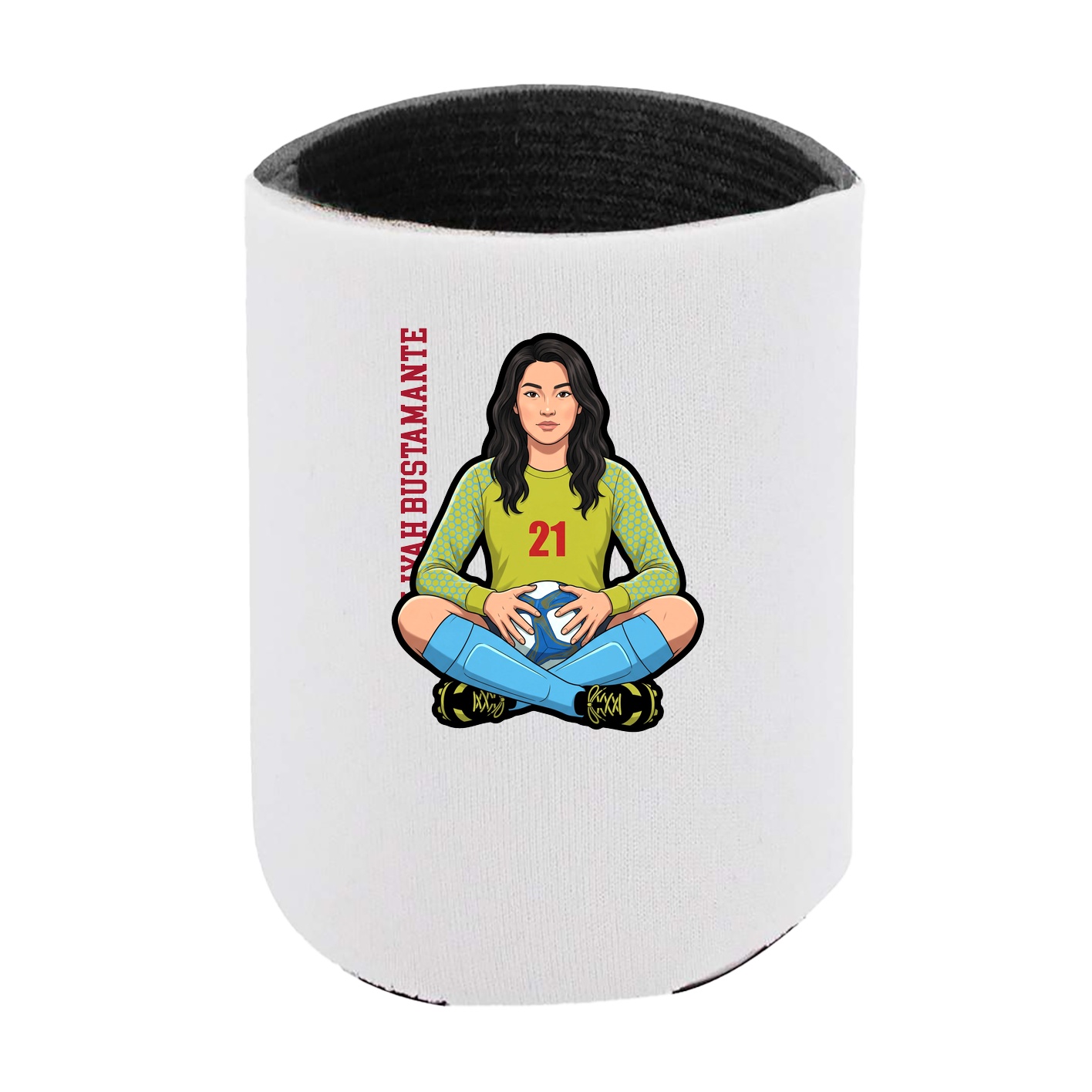 Can Holder — Name Vertical in White